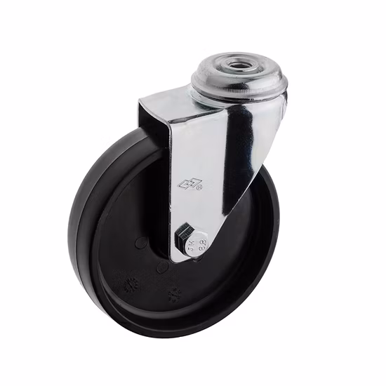 黒色のプラスチック固定ロール