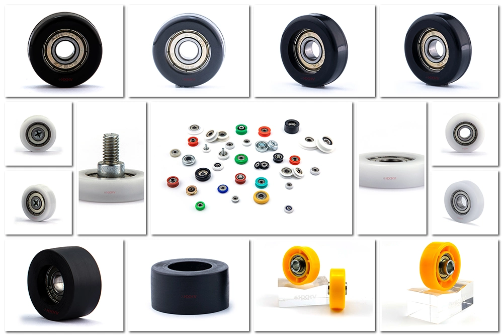 HXHV Single V groove window nylon bearing pulley sliding aluminium roller wheel for Furniture casters